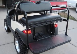 Golf cart rear seat